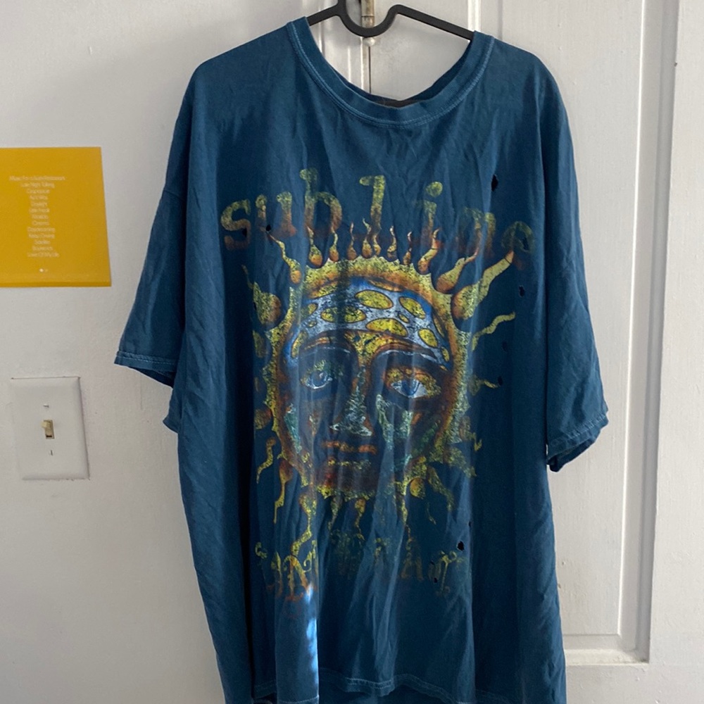 urban outfitters sublime L/XL oversized distressed t-shirt  (womens or mens)